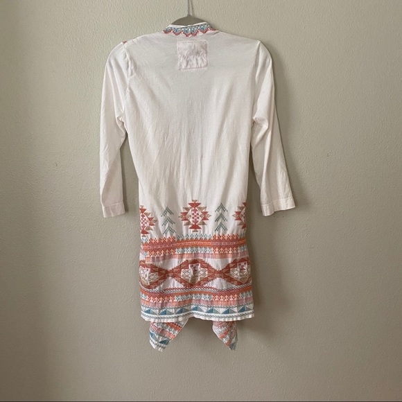 Johnny Was Embroidered Cotton Boho Jacket w/Belt - Picture 2 of 6